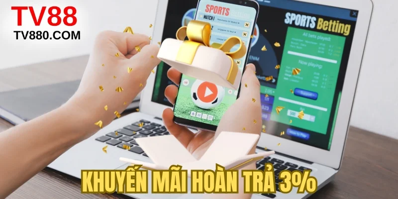Khuyến mãi hoàn trả 3%